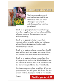 Prophetic Voice Prayer Card (Packs of 50)