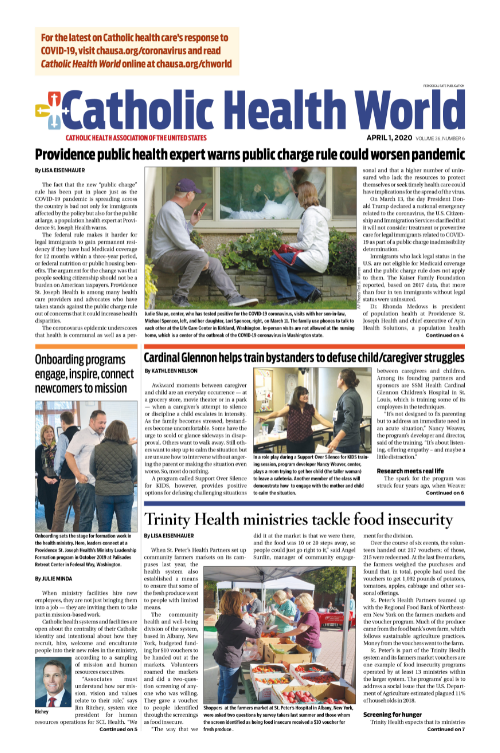 Catholic Health World April 1, 2020