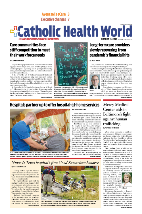 Catholic Health World August 15, 2021
