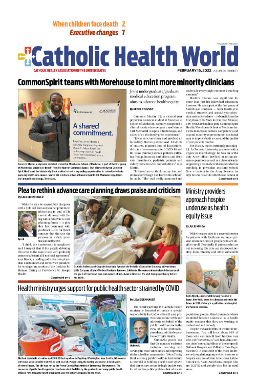 Catholic Health World February 15, 2022