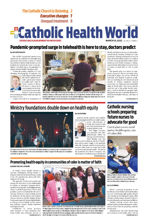 Catholic Health World March 15, 2022