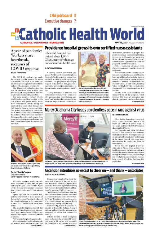 Catholic Health World May 15, 2021