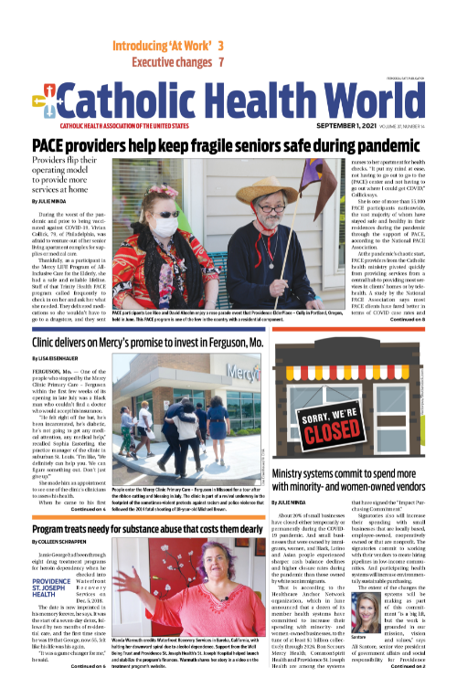 Catholic Health World September 1, 2021