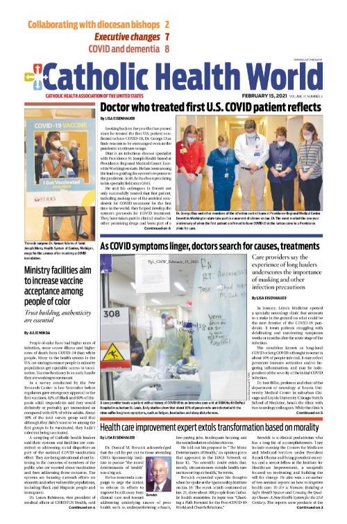 Catholic Health World February 15, 2021