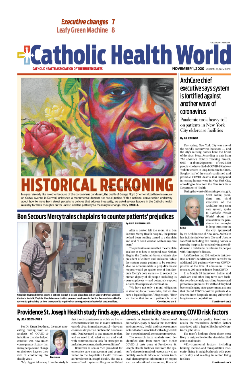 Catholic Health World November 1, 2020
