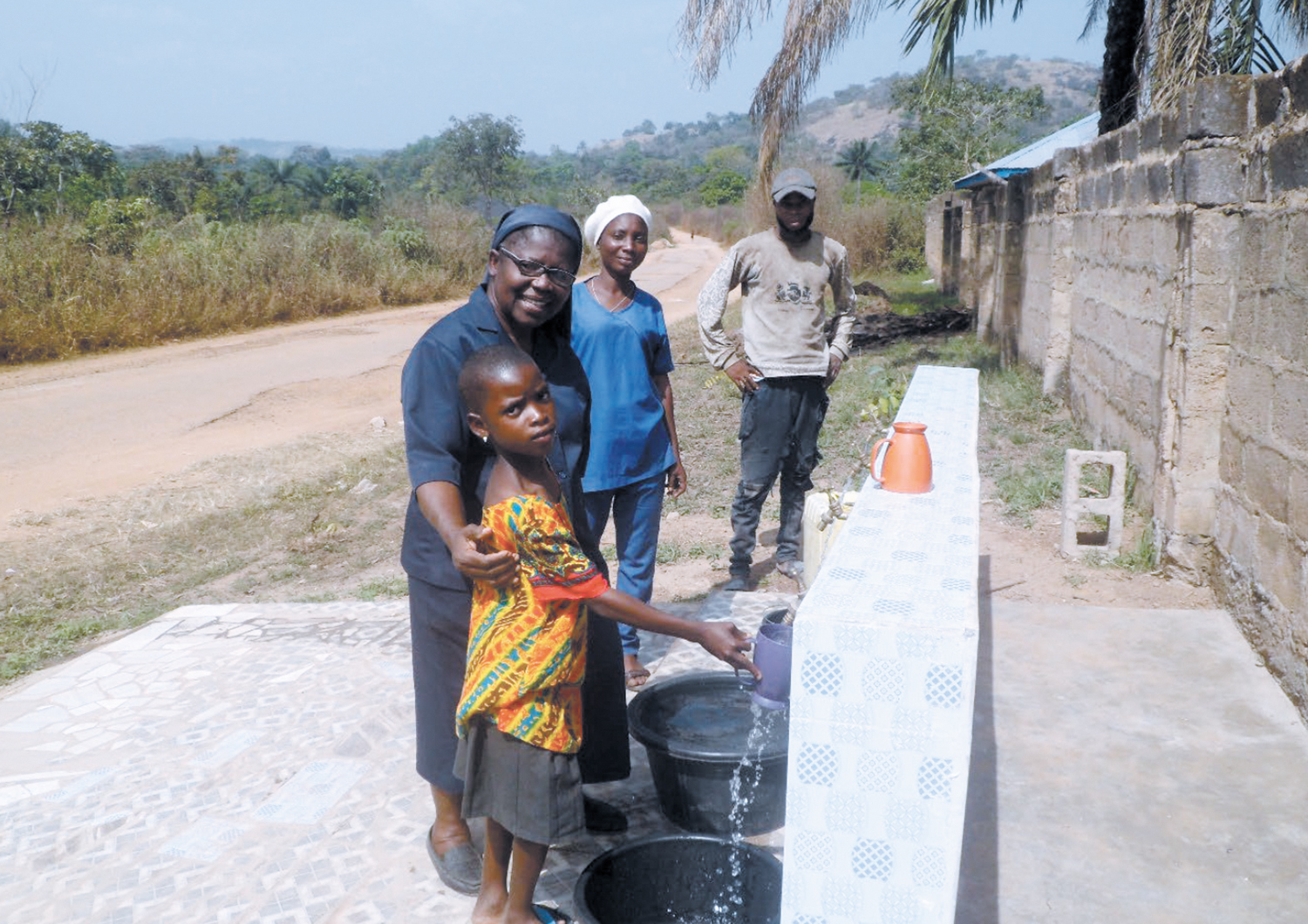 Daughters of Charity, working with their technical partner, Water Engineers for the Americas & Africa, installed a public water tap in Iwaro Oka, Nigeria in 2022.