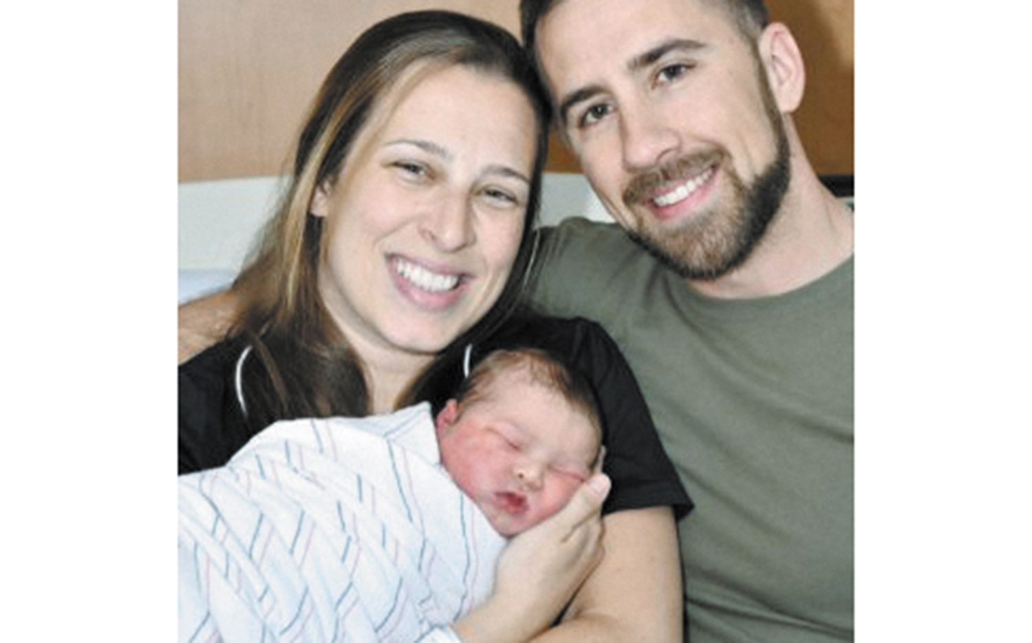 Anne and Alexander Torrisi pose with their son, Andrew Daniel, who was born May 17 at Saint Peter’s University Hospital in New Brunswick, New Jersey. Andrew is the fourth generation of the family to be born at the hospital.