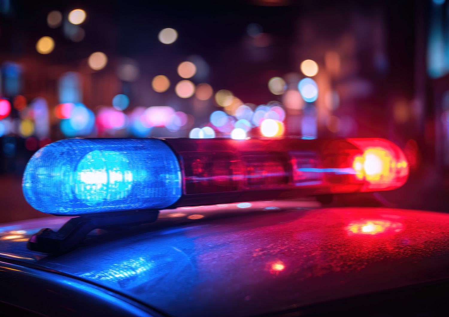 police siren lights on top of a cop car