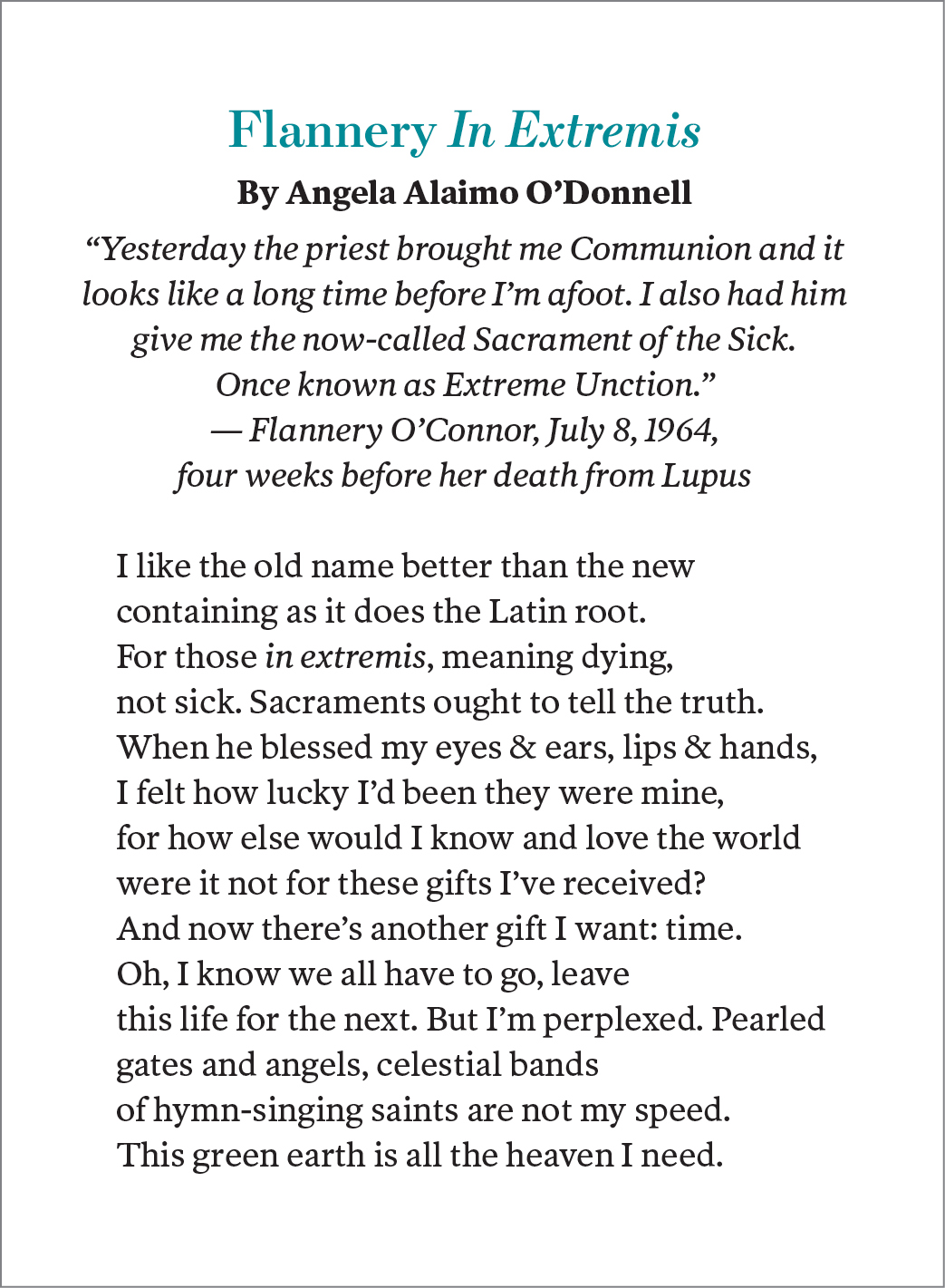 Flannery In Extremis