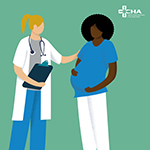 Maternal Health B with CHA Logo