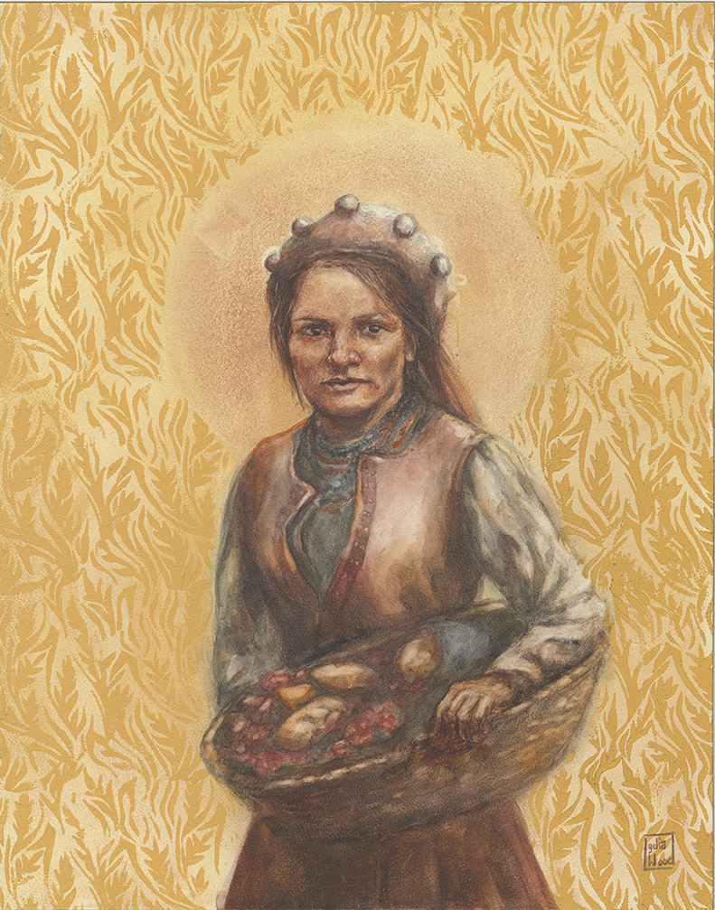 Elizabeth of Hungary- Lydia Wood Painting