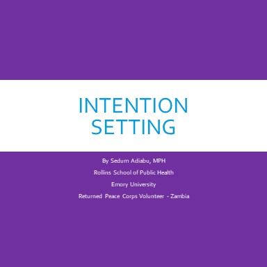 Intention Setting