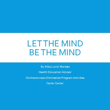 Let the Mind Be the Mind