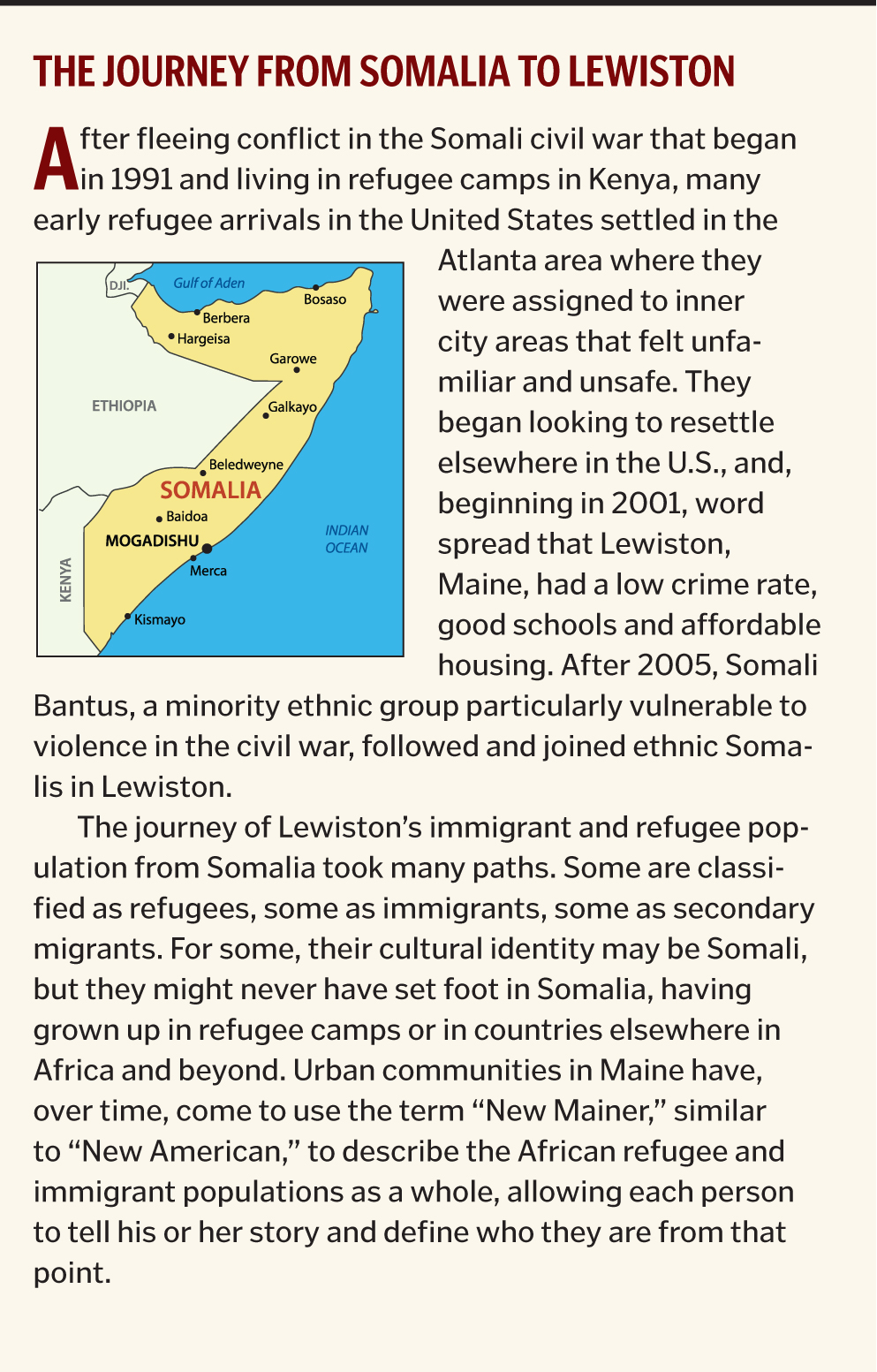 The Journey from Somalia to Lewiston