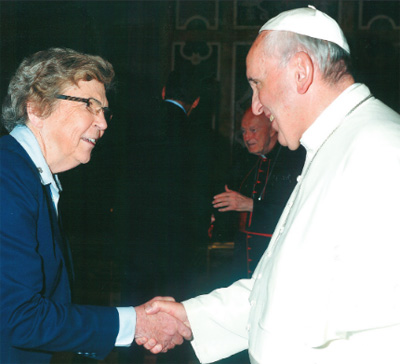 Sr. Carol and PopeFrancis