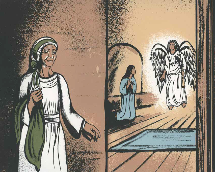 The Angel Gabriel En Route to Mary