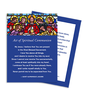 Spiritual Communion Card