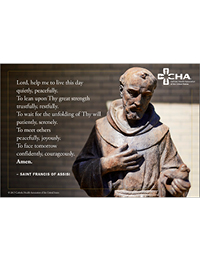 2017 Feast of St Francis Prayer Card