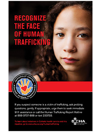 Human Trafficking Poster – Recognize the Face of Human Trafficking