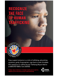 Human Trafficking Poster – Recognize the Face of Human Trafficking - Image A