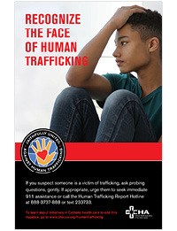 Human Trafficking Poster – Recognize the Face of Human Trafficking - Image B