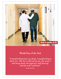 World Day of the Sick Prayer Card